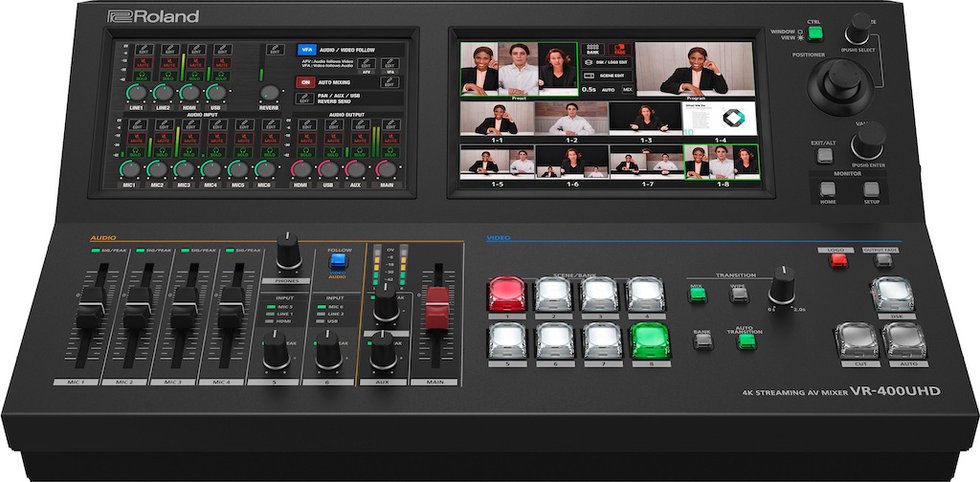 Roland Announces VR-400UHD 4K Streaming AV Mixer - Church